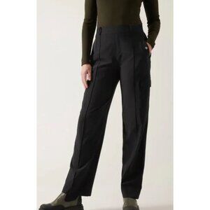 Athleta Vienna Black Pull On Cargo Active Pants-sz 6
